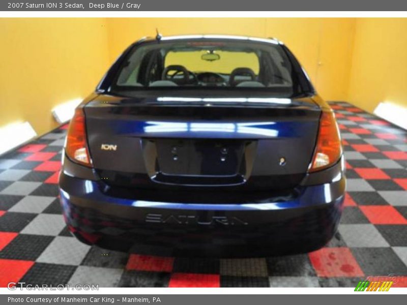 Deep Blue / Gray 2007 Saturn ION 3 Sedan