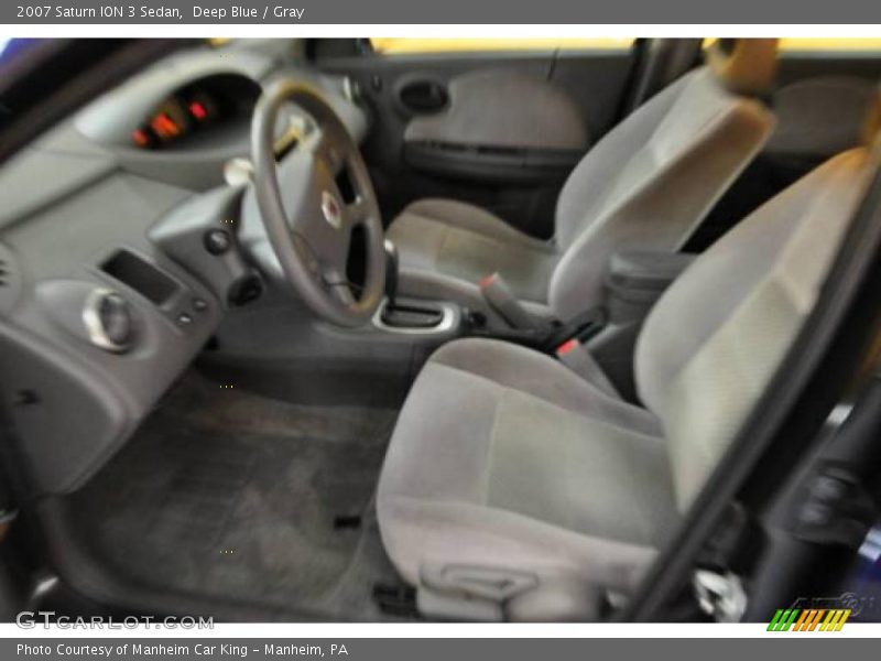Deep Blue / Gray 2007 Saturn ION 3 Sedan