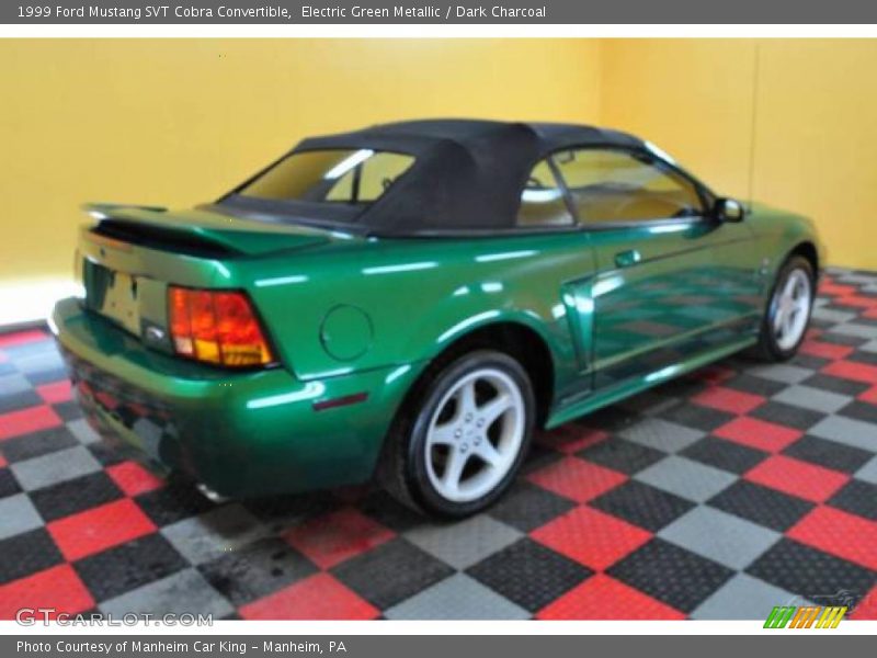Electric Green Metallic / Dark Charcoal 1999 Ford Mustang SVT Cobra Convertible