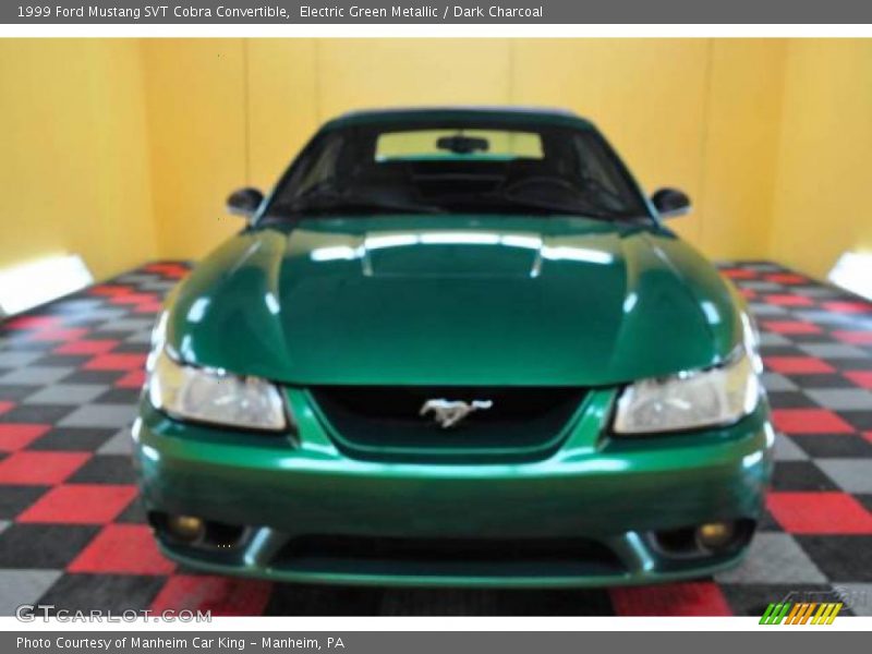 Electric Green Metallic / Dark Charcoal 1999 Ford Mustang SVT Cobra Convertible