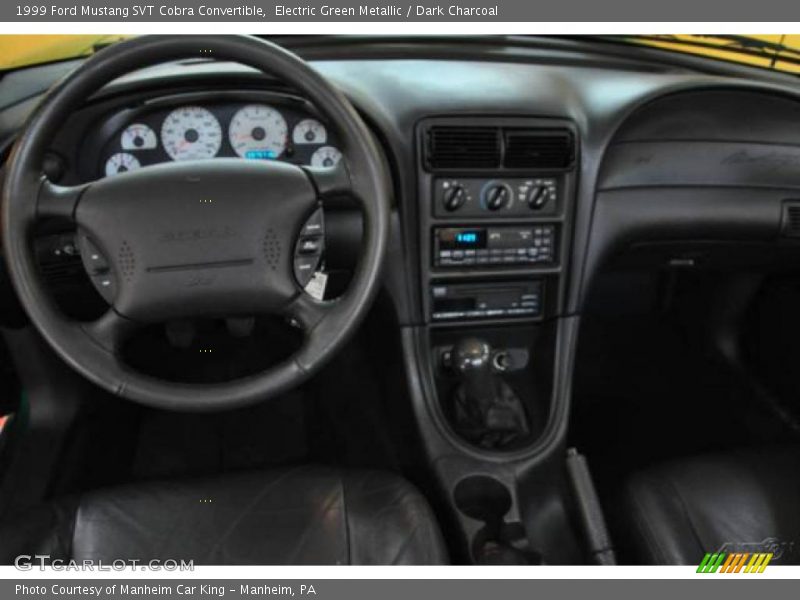 Electric Green Metallic / Dark Charcoal 1999 Ford Mustang SVT Cobra Convertible