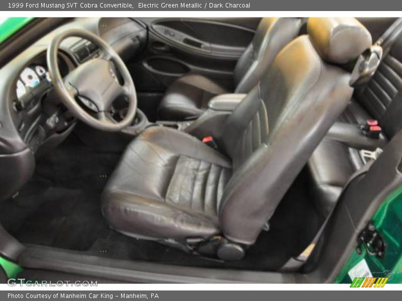 Electric Green Metallic / Dark Charcoal 1999 Ford Mustang SVT Cobra Convertible