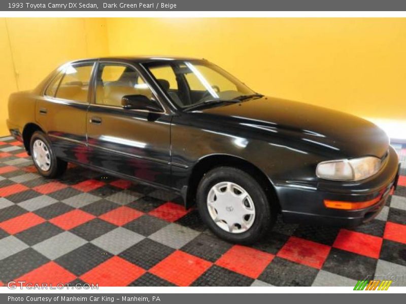 Dark Green Pearl / Beige 1993 Toyota Camry DX Sedan