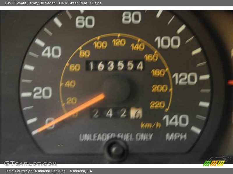 Dark Green Pearl / Beige 1993 Toyota Camry DX Sedan