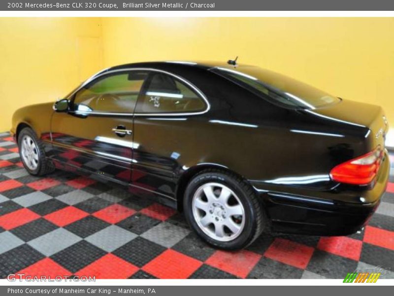 Brilliant Silver Metallic / Charcoal 2002 Mercedes-Benz CLK 320 Coupe