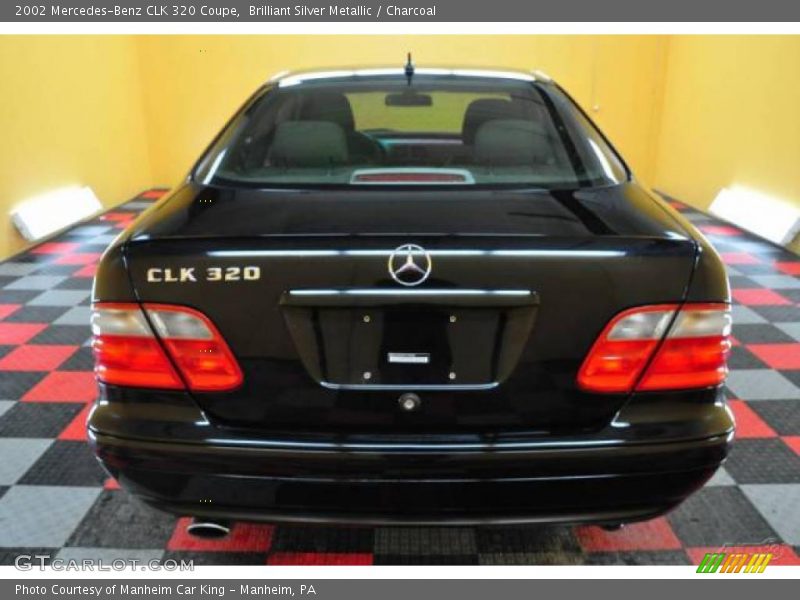 Brilliant Silver Metallic / Charcoal 2002 Mercedes-Benz CLK 320 Coupe