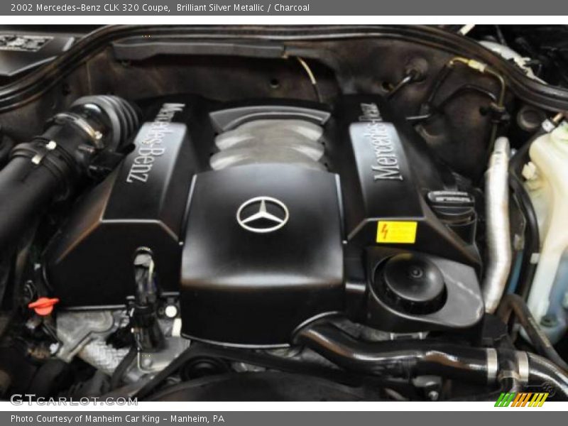 Brilliant Silver Metallic / Charcoal 2002 Mercedes-Benz CLK 320 Coupe