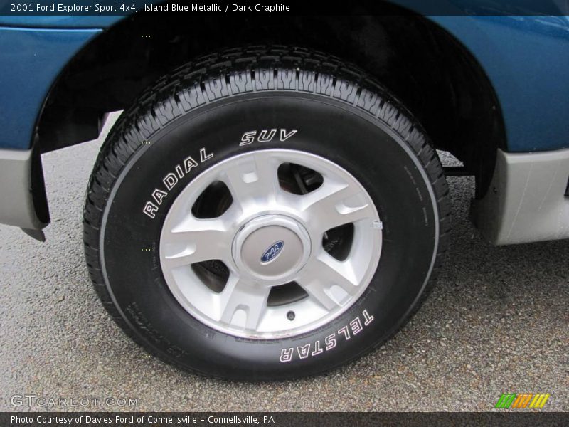Island Blue Metallic / Dark Graphite 2001 Ford Explorer Sport 4x4