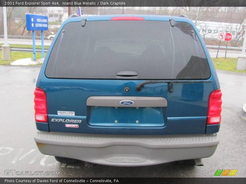 Island Blue Metallic / Dark Graphite 2001 Ford Explorer Sport 4x4