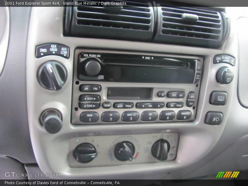 Island Blue Metallic / Dark Graphite 2001 Ford Explorer Sport 4x4