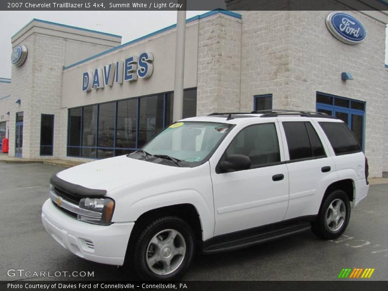 Summit White / Light Gray 2007 Chevrolet TrailBlazer LS 4x4