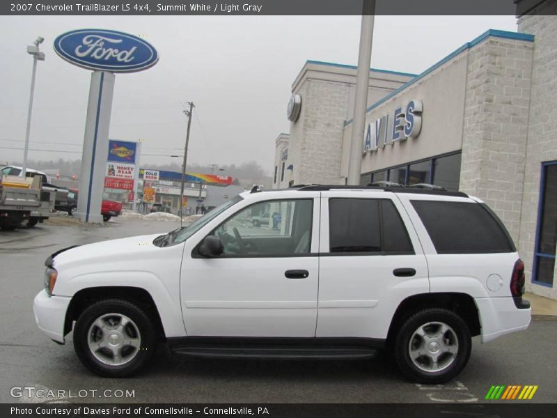 Summit White / Light Gray 2007 Chevrolet TrailBlazer LS 4x4