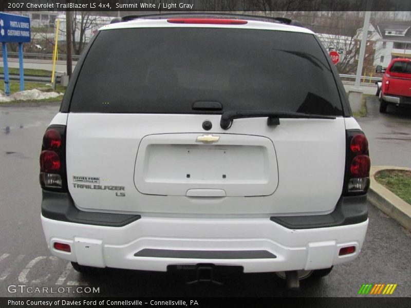 Summit White / Light Gray 2007 Chevrolet TrailBlazer LS 4x4
