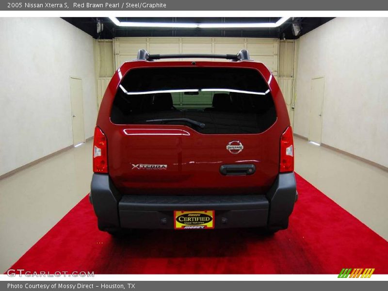Red Brawn Pearl / Steel/Graphite 2005 Nissan Xterra S