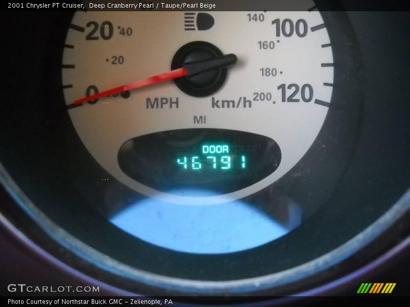 Deep Cranberry Pearl / Taupe/Pearl Beige 2001 Chrysler PT Cruiser