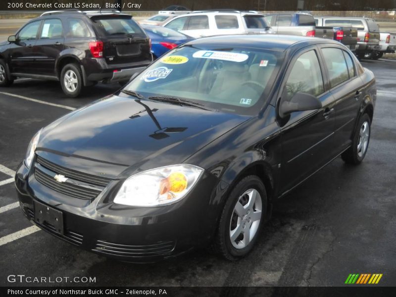 Black / Gray 2006 Chevrolet Cobalt LS Sedan