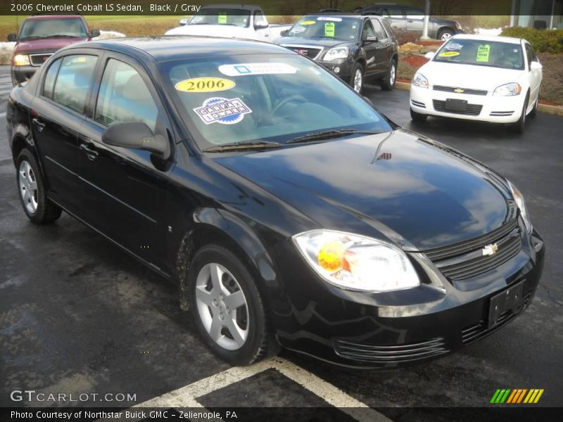 Black / Gray 2006 Chevrolet Cobalt LS Sedan