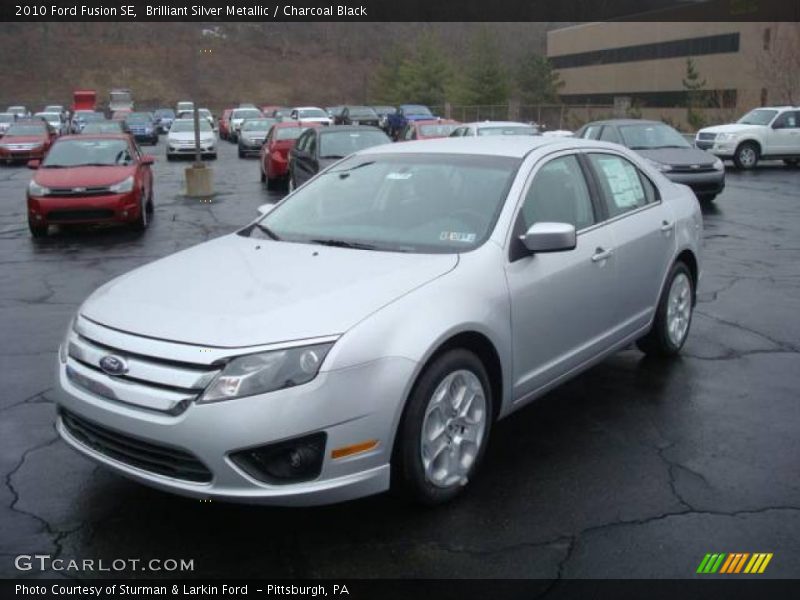 Brilliant Silver Metallic / Charcoal Black 2010 Ford Fusion SE