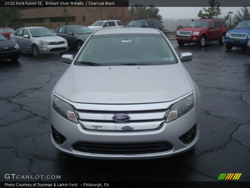 Brilliant Silver Metallic / Charcoal Black 2010 Ford Fusion SE