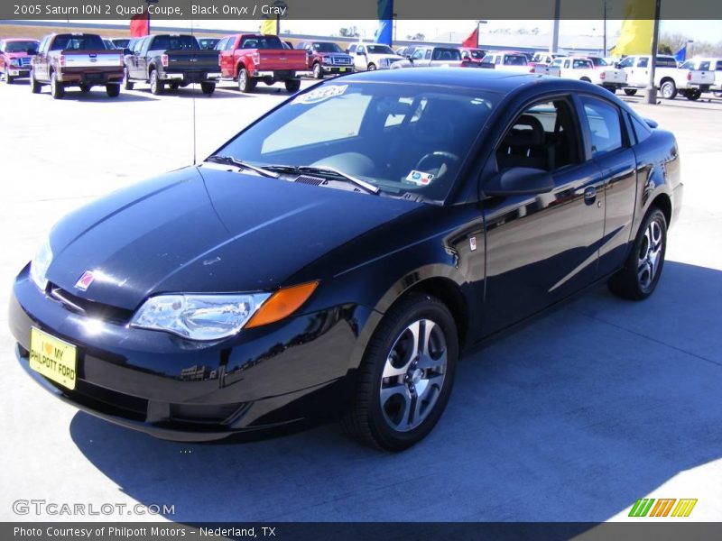 Black Onyx / Gray 2005 Saturn ION 2 Quad Coupe