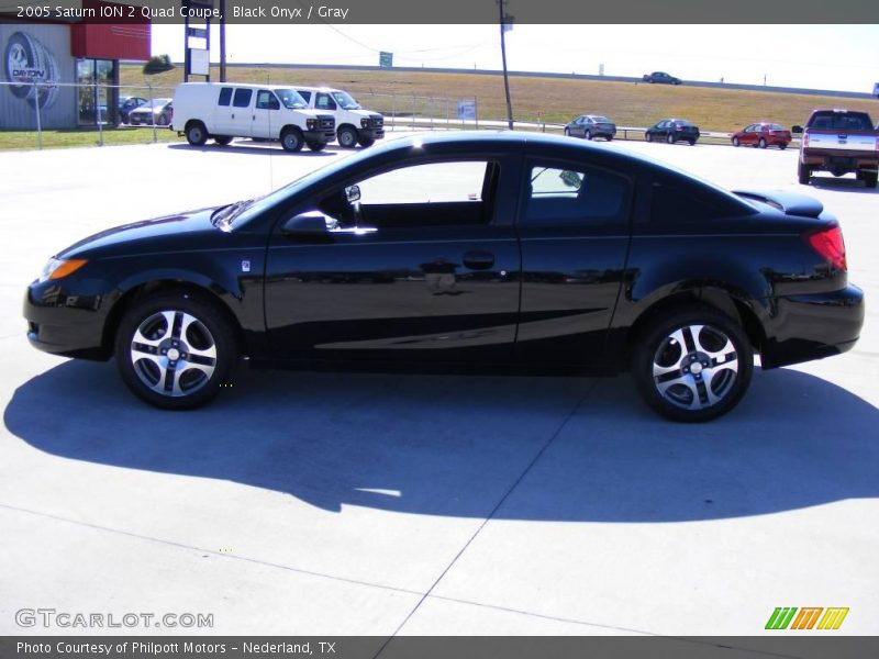 Black Onyx / Gray 2005 Saturn ION 2 Quad Coupe