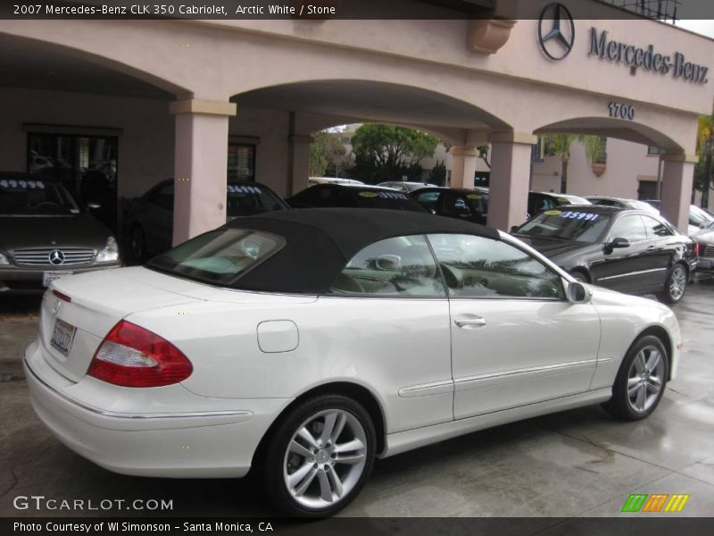 Arctic White / Stone 2007 Mercedes-Benz CLK 350 Cabriolet