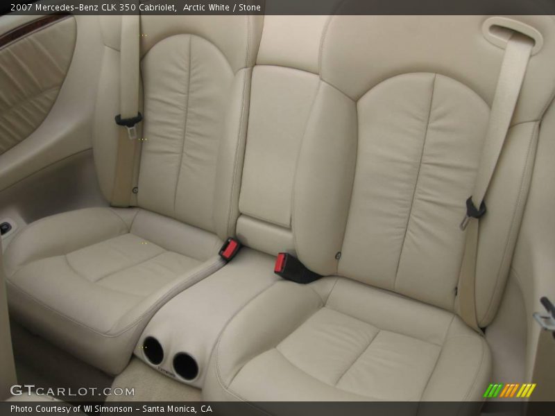 Arctic White / Stone 2007 Mercedes-Benz CLK 350 Cabriolet