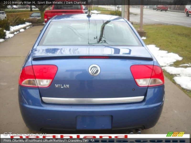 Sport Blue Metallic / Dark Charcoal 2010 Mercury Milan I4