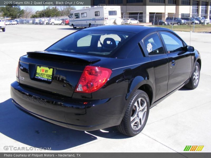 Black Onyx / Gray 2005 Saturn ION 2 Quad Coupe