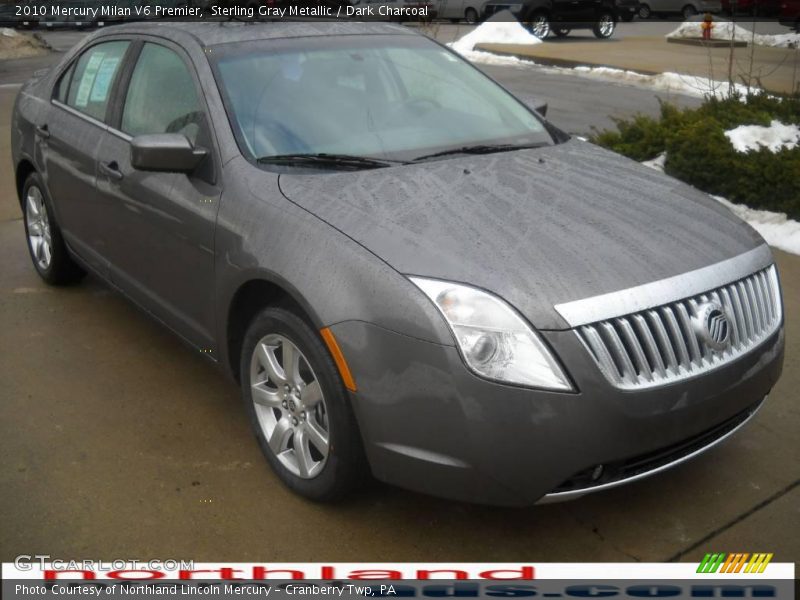 Sterling Gray Metallic / Dark Charcoal 2010 Mercury Milan V6 Premier