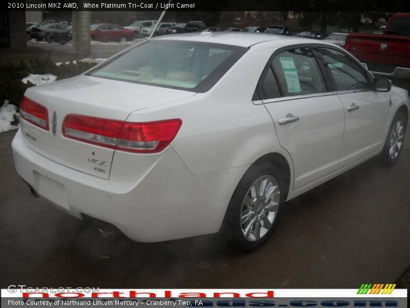 White Platinum Tri-Coat / Light Camel 2010 Lincoln MKZ AWD