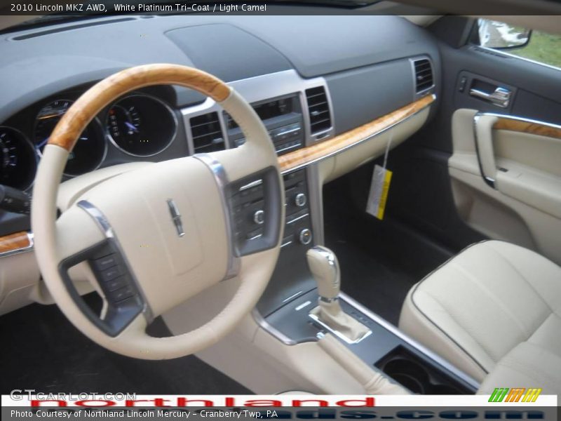 White Platinum Tri-Coat / Light Camel 2010 Lincoln MKZ AWD