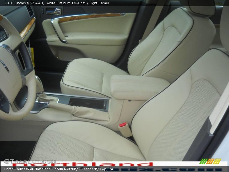 White Platinum Tri-Coat / Light Camel 2010 Lincoln MKZ AWD