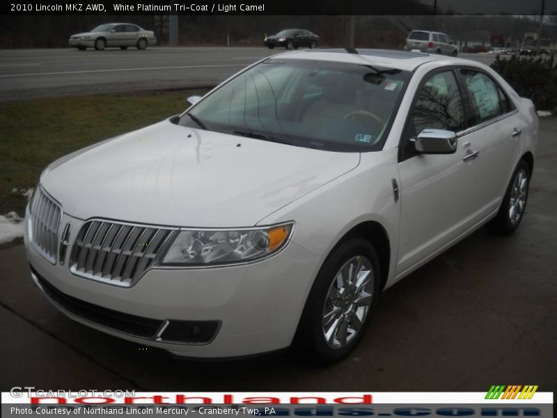 White Platinum Tri-Coat / Light Camel 2010 Lincoln MKZ AWD