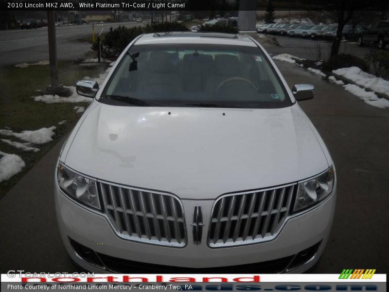 White Platinum Tri-Coat / Light Camel 2010 Lincoln MKZ AWD