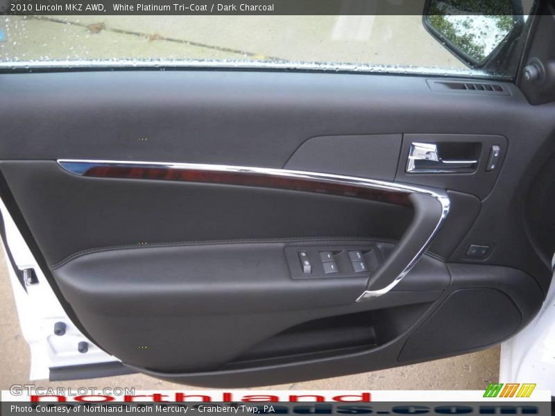 White Platinum Tri-Coat / Dark Charcoal 2010 Lincoln MKZ AWD