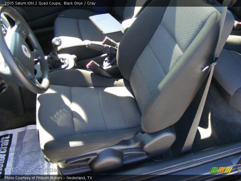Black Onyx / Gray 2005 Saturn ION 2 Quad Coupe