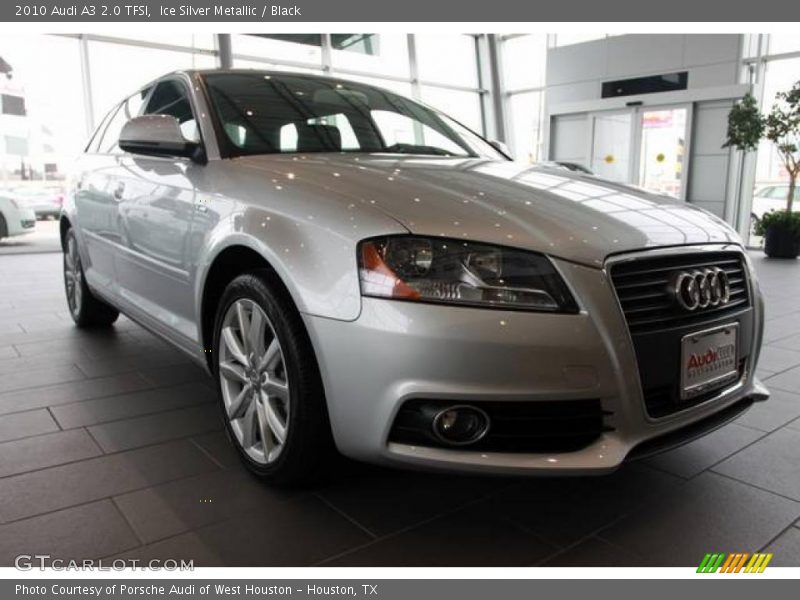 Ice Silver Metallic / Black 2010 Audi A3 2.0 TFSI
