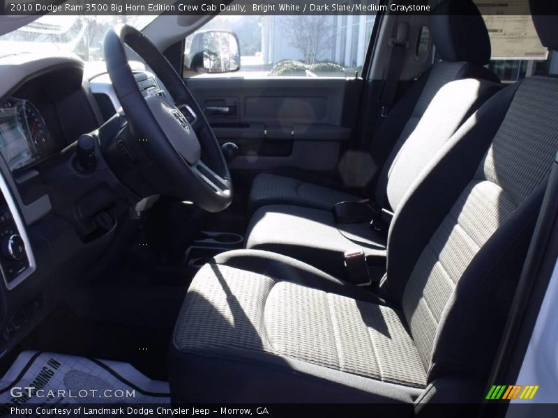 Bright White / Dark Slate/Medium Graystone 2010 Dodge Ram 3500 Big Horn Edition Crew Cab Dually