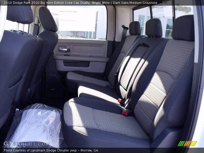 Bright White / Dark Slate/Medium Graystone 2010 Dodge Ram 3500 Big Horn Edition Crew Cab Dually