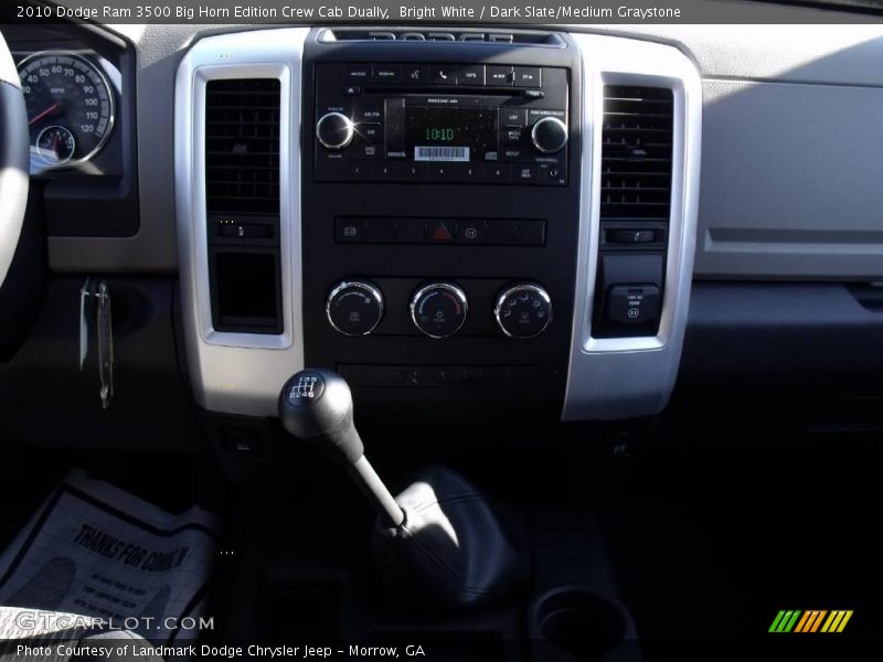 Bright White / Dark Slate/Medium Graystone 2010 Dodge Ram 3500 Big Horn Edition Crew Cab Dually