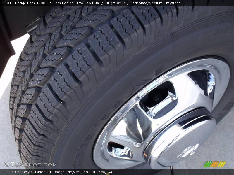 Bright White / Dark Slate/Medium Graystone 2010 Dodge Ram 3500 Big Horn Edition Crew Cab Dually