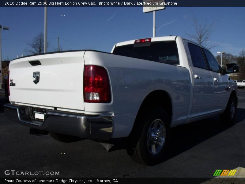 Bright White / Dark Slate/Medium Graystone 2010 Dodge Ram 2500 Big Horn Edition Crew Cab