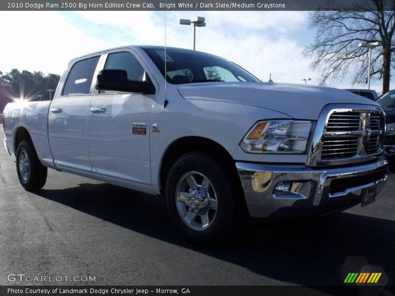 Bright White / Dark Slate/Medium Graystone 2010 Dodge Ram 2500 Big Horn Edition Crew Cab