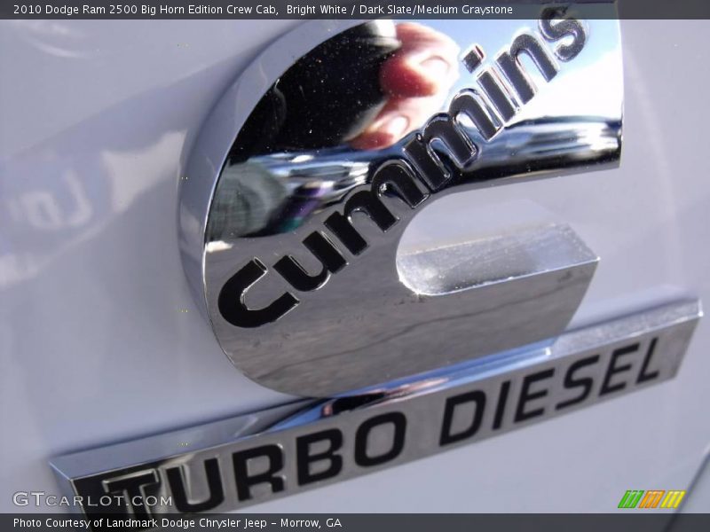 Bright White / Dark Slate/Medium Graystone 2010 Dodge Ram 2500 Big Horn Edition Crew Cab