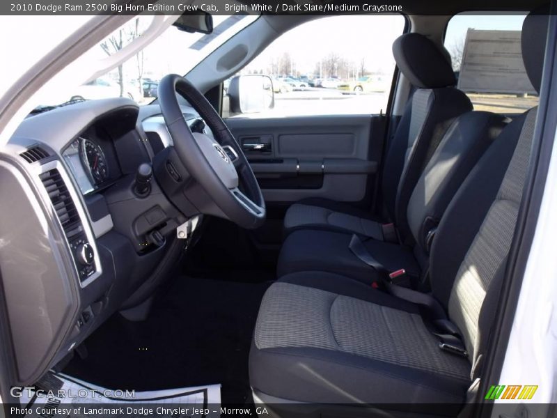Bright White / Dark Slate/Medium Graystone 2010 Dodge Ram 2500 Big Horn Edition Crew Cab
