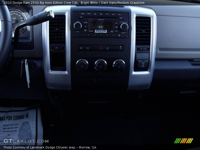 Bright White / Dark Slate/Medium Graystone 2010 Dodge Ram 2500 Big Horn Edition Crew Cab