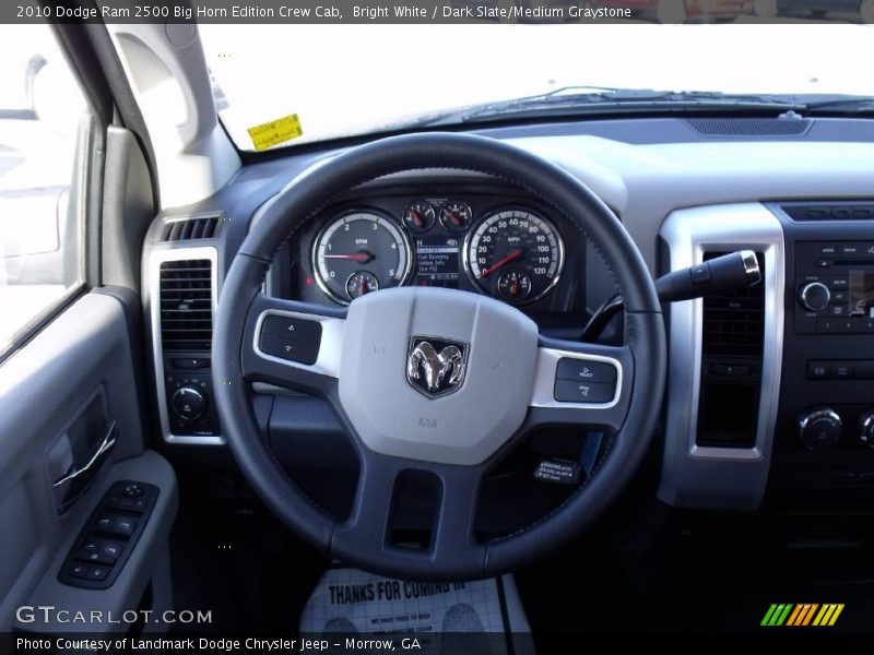 Bright White / Dark Slate/Medium Graystone 2010 Dodge Ram 2500 Big Horn Edition Crew Cab