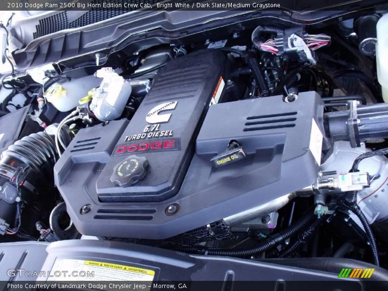 Bright White / Dark Slate/Medium Graystone 2010 Dodge Ram 2500 Big Horn Edition Crew Cab