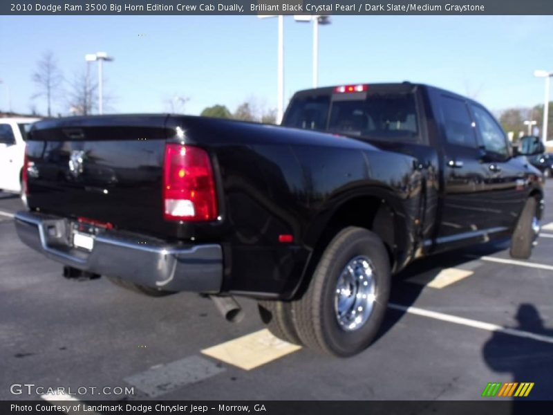 Brilliant Black Crystal Pearl / Dark Slate/Medium Graystone 2010 Dodge Ram 3500 Big Horn Edition Crew Cab Dually